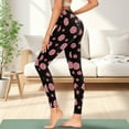 thumbnail image 3 of Renewold Christmas Candy Black Yoga Pants for Women with Pockets Full Length Workout Yoga Pants High Waisted Tummy Control Athletic Pants Activewear Casual Leggings, S, 3 of 8