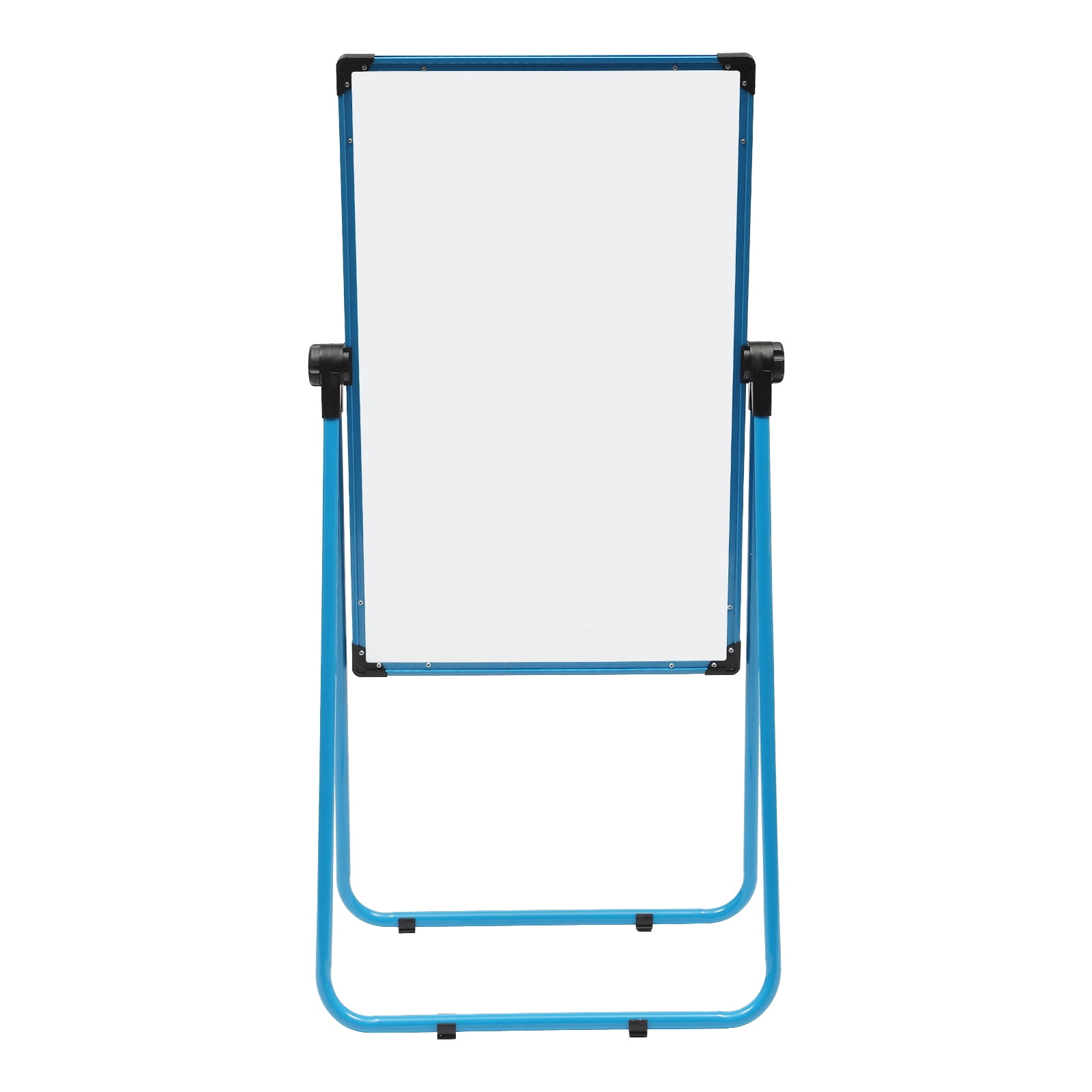 36*24 inch Stand White Board 360° Rotatable Design Double-sided Writable Whiteboard Magnetic Dry Erase Board U-shaped Foldable Whiteboard Free Standing Mounting Type