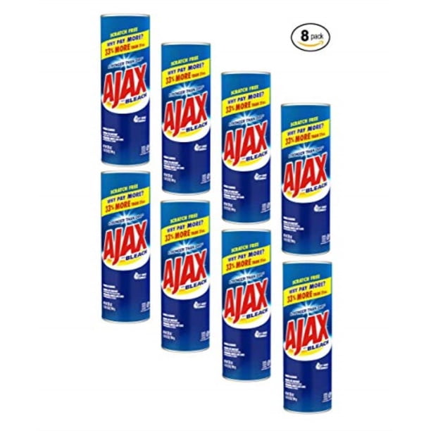 ajax multipurpose cleaner, powder cleanser with bleach 28 oz pack