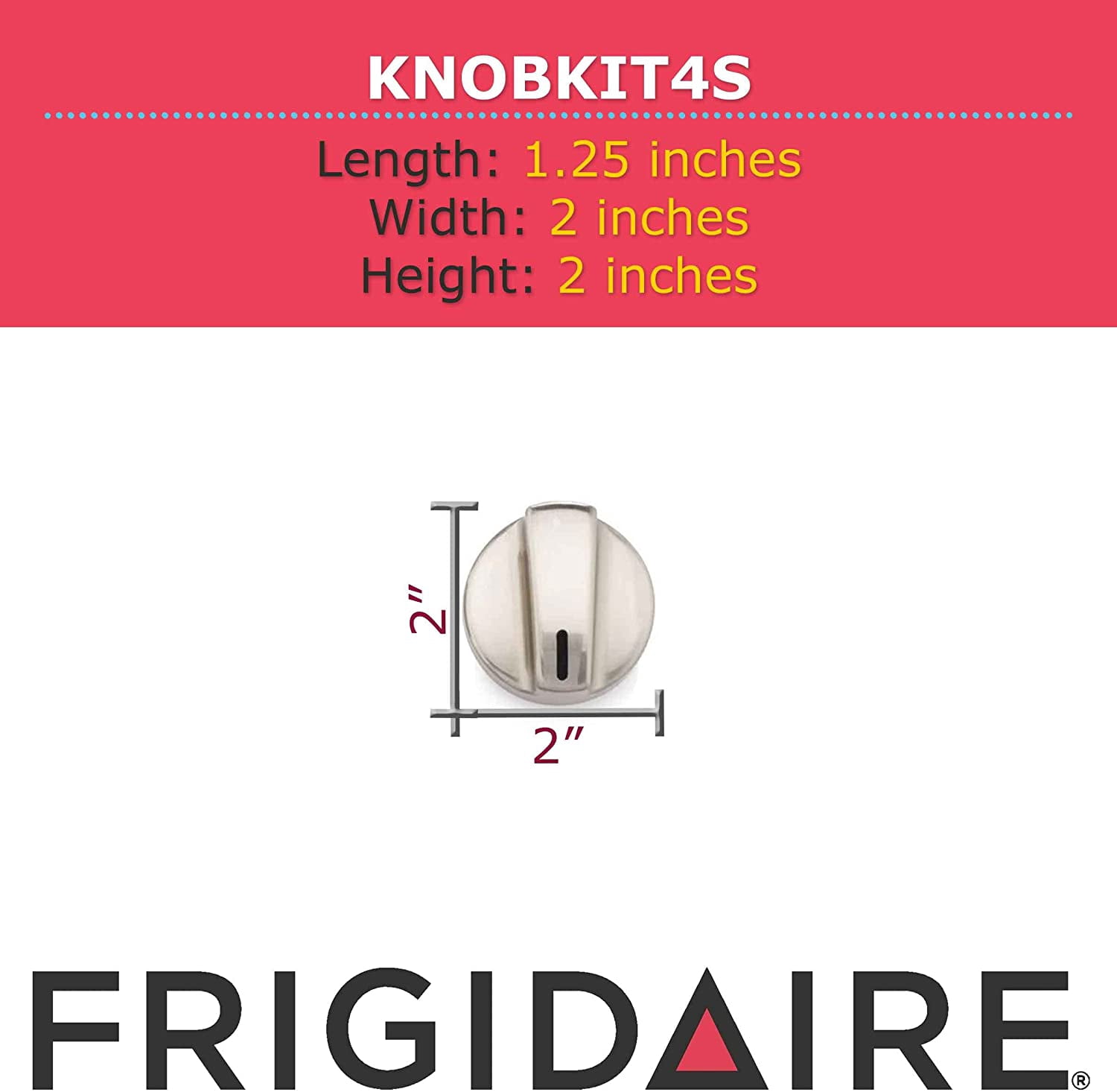 Genuine Frigidaire KNOBKIT4S Range Control Knob Kit