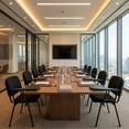 thumbnail image 2 of Guyou Set of 5 Black Stackable Conference Room Chairs with Flip-up Tablet Arm, Mesh Reception Chair with Back, Ergonomic Office Chairs, Visitor Chairs for Conference Room Training Room School, 2 of 16