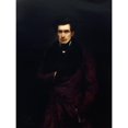 thumbnail image 2 of Hendrik Scheffer 19x24 Black Ornate Framed Double Matted Museum Art Print Titled: Portrait of Armand Carll (1800-1836), Journalist (1833), 2 of 5