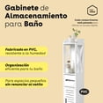 thumbnail image 2 of Gabinete de Almacenamiento para Bano con Puerta y Estante Organizador Compacto, 2 of 8