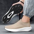 thumbnail image 6 of Men's Slip On Sock Walking Shoes Knit Upper Thick Cushioned Sole Casual Sneakers for Daily Commute, 6 of 8