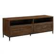 thumbnail image 1 of 58" Contemporary 2-Drawer Wood TV Console - Dark Walnut / Black, 1 of 6