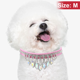 thumbnail image 2 of Collar de perro con diamantes de imitación, colgante de diamante de cuero PU suave y ajustable, collares de cristal para cachorros y gatos, collar para mascotas para perros pequeños y gatos, 2 of 6