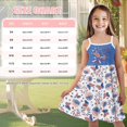 thumbnail image 5 of Uourmeti Girls American Flag Dresses Patriotic Beach Sundress Kids Toddler Sleeveless A Line Soft Midi Swing Skater for Girls 4th of July Tiered Dresses for Summer Spring, 5 of 6