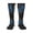 3 Black, variant on Womens Piano Keyboard Stave Knee High Socks Comfy Thermal Boot Long Socks