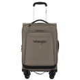 thumbnail image 2 of Wrangler 20-inch Expandable Rolling Carry-on with 8-Wheel System, Fallen Rock Brown, 2 of 7