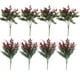 thumbnail image 5 of Arreglo floral para árbol de Navidad, flor de planta verde artificial, elegante decoración navideña, centro de mesa de planta artificial, decoración festiva para el hogar, diseño plegable,, 5 of 7
