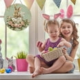 thumbnail image 2 of Easter Decorations Easter Round Door Sign Bunny Door Sign For Daily For Farmhouse Coffee Shop Front Door Home Decoration Door Hanging Decoration 7.9"X7.9", 2 of 5