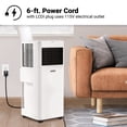 thumbnail image 5 of Aeric 5,000 BTU 8,000 BTU ASHRAE Portable Air Conditioner, Matte White, 400 Sq. Ft., AERP051AMW, 5 of 18