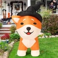 thumbnail image 3 of COMIN Inflables de Halloween de 4 pies Decoraciones para Exteriores para Perros, Mago de Patio, Perro Shiba Inu con LED incorporados para decoración de césped y jardín de Fiesta Interior, 3 of 5