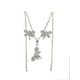 thumbnail image 3 of COLLAR DE LIBELULA BLANCA DE PLATA CON ARETES, 3 of 4