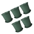 thumbnail image 1 of Wosthever Maceta de plástico transpirable de 5 uds para colección de plantas variadas, maceta de plástico para vivero, maceta con bandeja Type2 NO2, 1 of 6