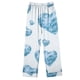 thumbnail image 4 of Puntoco Conjuntos de pijamas cómodos para mujer, conjunto de pijama informal holgado a la moda con pantalones largos estampados y manga larga con cuello vuelto, 4 of 4
