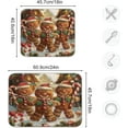 thumbnail image 3 of Christmas Gingerbread Snow Dish Drying Mat for Kitchen Counter 18 x 24 in Rack Mat Candy Microfiber Dry Dishes Mats Drainer Mat Dish Drying Pad Countertops Mat, 3 of 7