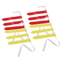 Worgeous Flag Football Belts Kids Football Flags Belt Yellow Pvc 4Pcs