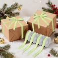 thumbnail image 7 of 5 Rolls Christmas Ribbon 1.5 inch Wide Decorative Ribbon for Gift Wrapping and Holiday Decorations Vibrant Green and Yellow Background, 7 of 7