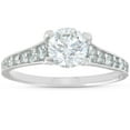 thumbnail image 4 of Pompeii 1 1/2ct Lab Grown Diamond Engagement Ring (1ct ctr) 14K White Gold Solitaire, 4 of 4