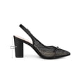 thumbnail image 2 of BLISSFUL STEP Women's Mesh Heel Sandals Slingback Strap Chunky Heel Pumps Black (Size 8.5), 2 of 7