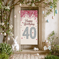 thumbnail image 4 of Sparkling Glittery 40th Birthday Banner Backdrop Background Party Supplies Photography Props Happy Birthday Decors Party Decorations Birthday Party, 4 of 7
