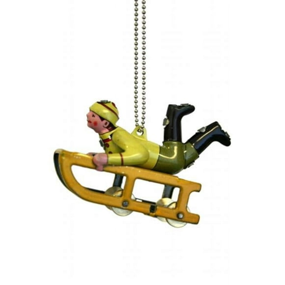 SHAN MM275 Collectible Tin Ornament - Sledder