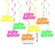 thumbnail image 3 of Happy Birthday Swirl Banners for Birthday Party Light Up Hanging Banners for Family Gathering Birthday Party Wall Decors, 3 of 4