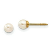 14K Gold Cultured Pearl Earrings Ear Jewelry