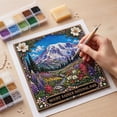 thumbnail image 5 of Hioyaky Vintage Natural Diamond Art Painting Kit Squares Diamond Crafts Set Handmade Ornament Supplies For Tabletop Display And Wall Home Decoration, 5 of 7