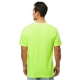 thumbnail image 4 of M&O Men’s Soft Touch Safety Green Hi Vis Work T-Shirt, Short Sleeve Crew Neck, 1-Pack, S-3XL, 4 of 5