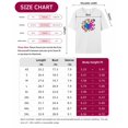 thumbnail image 7 of T Shirts for Women Short Sleeve Cotton Crewneck T-Shirt, Colorful Heart Love Illusion Tee Tops Casual Basic T-Shirts, XS-5XL White XS, 7 of 7
