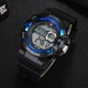 thumbnail image 2 of Reloj de goma electrónico para deportes al aire libre para hombres Reloj de pulsera impermeable para estudiantes (azul), 2 of 2