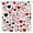 Black Red, variant on Valentine''s Day Shower Curtain Black Red Love Heart Romantic Sweetheart Couple Lover Fabric Decorative Bathroom Curtains with Hooks,Black Red