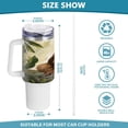 thumbnail image 3 of SKYSONIC Stainless Steel Tumbler Car Handle Water Cup 40 oz Vacuum Insulated Tumbler with Straw for Car Travel Sport - Cute Sloth, 3 of 7