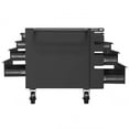 thumbnail image 2 of Durham MBC-3060-95 14 Gauge Mobile Bench Lockable Cabinets with 3 Shelves & 8 Drawers, Gray - 60 in., 2 of 5