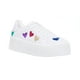 thumbnail image 3 of Tenis Mujer Blancos Con Plataforma y Corazones blanco 26 Incógnita 088D7U, 3 of 6