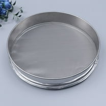 Worgeous 1Pack Handheld Flour Sifter 10X10CM Silver Stainless Steel 150 Mesh for Baking Home Use