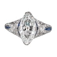 thumbnail image 2 of YYKihy Border E Commerce Supply Fashion With Women's Ring Inlaid Horse Eye Large Zircon Ring, 2 of 6