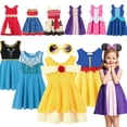 thumbnail image 2 of Disney-vestido de princesa Rapunzel Mulan para niña, traje de fiesta de cumpleaños, Blancanieves, Bella, verano, 2024, 2 of 5