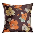thumbnail image 1 of BSDHOME Orange Botanical Repeatable Flower Pattern Beautiful Beauty Blossom Graphic Pillowcase Cushion Cover 20x20 inch, 1 of 1