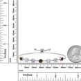 thumbnail image 3 of Gem Stone King 925 Sterling Silver Lab Grown Diamond Tennis Bracelet for Women Smoky Quartz Moissanite (2.51 Cttw, Fully Adjustable up to 9 inch), 3 of 3