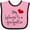 Pink and Black, variant on Inktastic My Heart Belongs Firefighter Girls Baby Bib