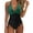 Green, variant on WEHUSE Women Sexy Tummy Control One Piece Swimsuits Halter Push Up Bathing Suits