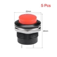 thumbnail image 2 of 5Pcs,16mm Red Momentary Push Button Switch Round Button R13-507 SPST 1 NO 1 NC, 2 of 3