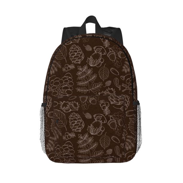 Easygdp Autumn Brown Plants Mochila Ligera de 15 Pulgadas para Estudiantes, Mochila Cómoda para la Escuela y Viajes, Correas Ajustables