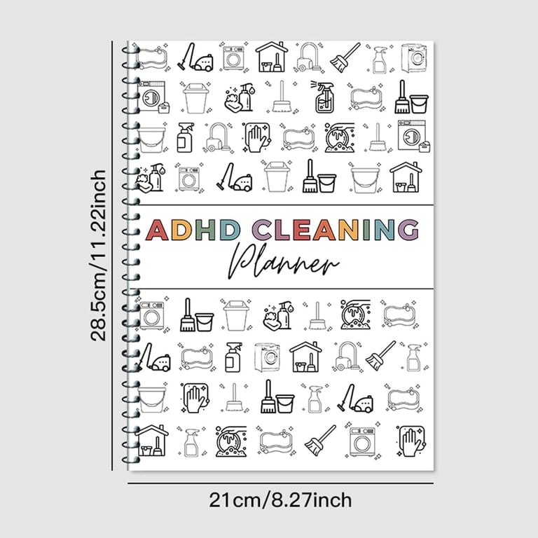 Chore Chart For Adults Undated Household Cleaning Planner & Checklist ...