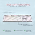 thumbnail image 4 of Teclado Gamer Redragon Horus Blanco Full Size Red Switch Alámbrico, 4 of 6
