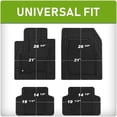 thumbnail image 2 of Auto Drive 4 Piece Black Custom Fit Rubber Floor Mats for SUV and Crossover, 2 of 5