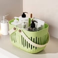 thumbnail image 2 of Outoloxit Dry Wet Separation Shower Caddy - Portable Plastic Bath Basket for Dormitory Bathroom Organizer with Zoned Storage, 2 of 8